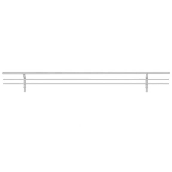 18" Satin Chrome Shoe Rail 10/per